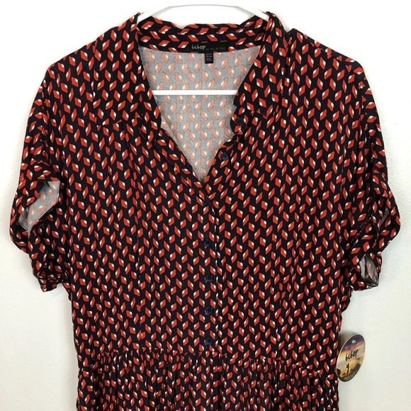 Bebop Short Sleeve Print Pattern Dress Size XXL - Picture 5 of 8